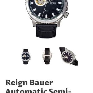Reign Bauer Silver and Black Watch
